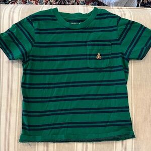 Gap size 3 Green Striped Kids Shirt